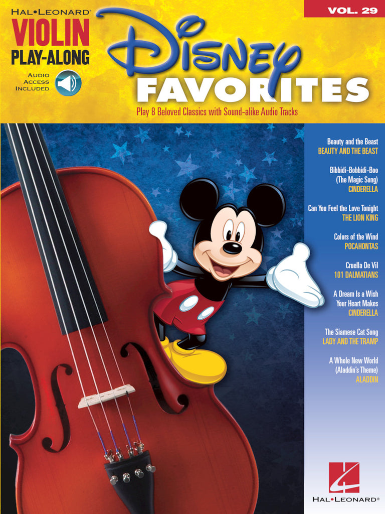 DISNEY FAVORITES Violin Play-Along Volume 29